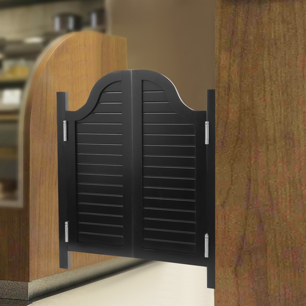 180° Partition Door 90cm H Swing Solid Wood Door Partition Door for Entrance