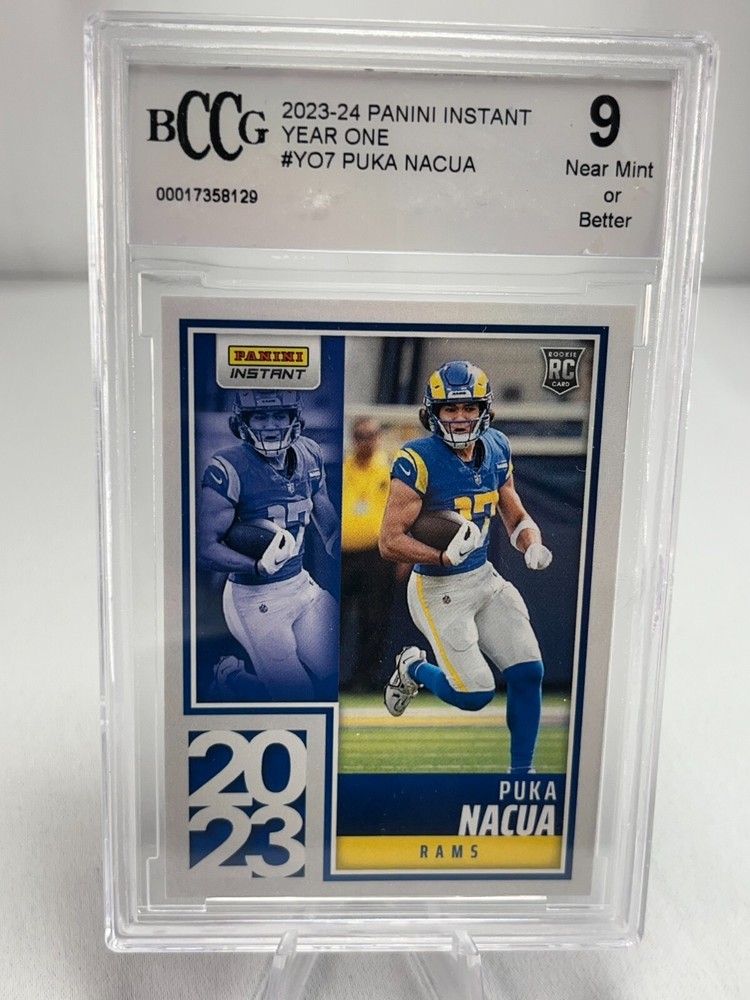 2023-24 Panini Instant Puka Nacua Rookie Year One BCCG 9 Graded Card