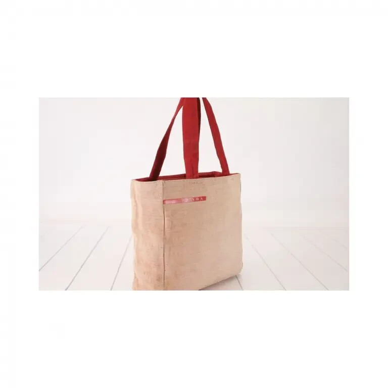 Prada Madras cloth handbag in stylish durable design