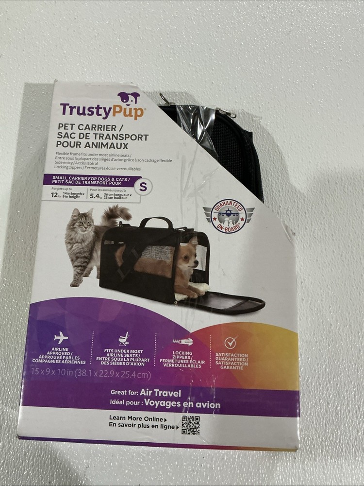 Durable Small Pet Carrier for Dogs by TrustyPup  