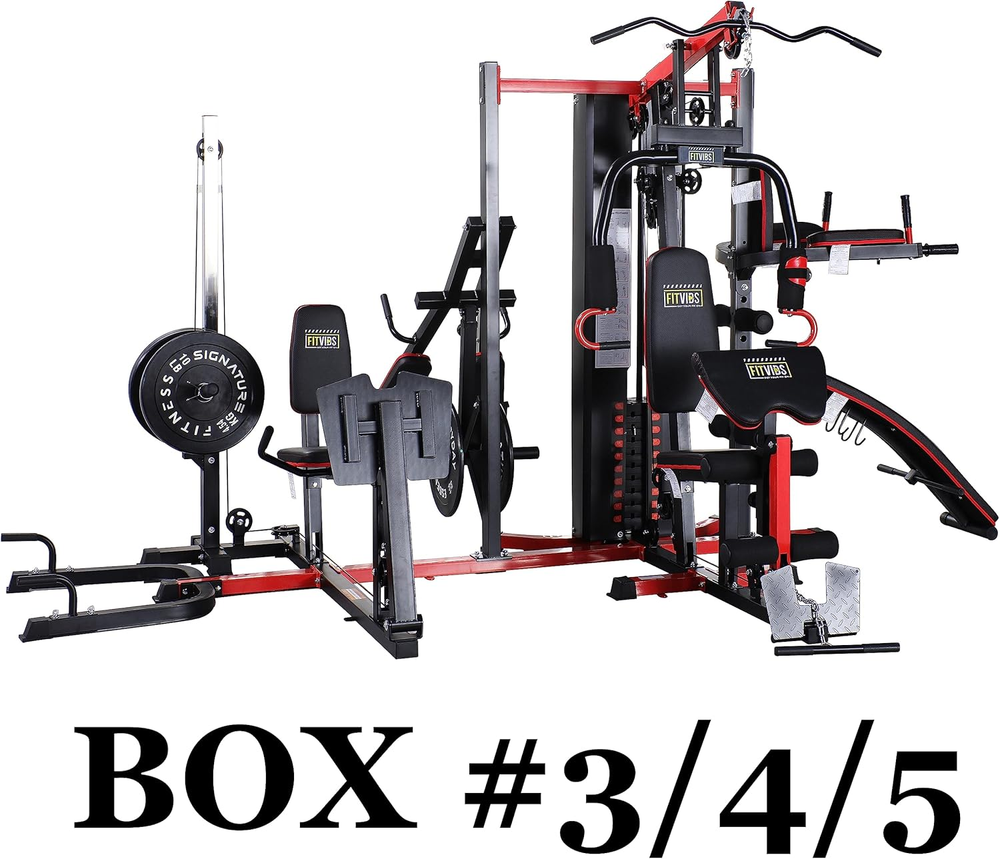 Multifunctional Home Gym System Workout Station with Leg Extension and Preacher