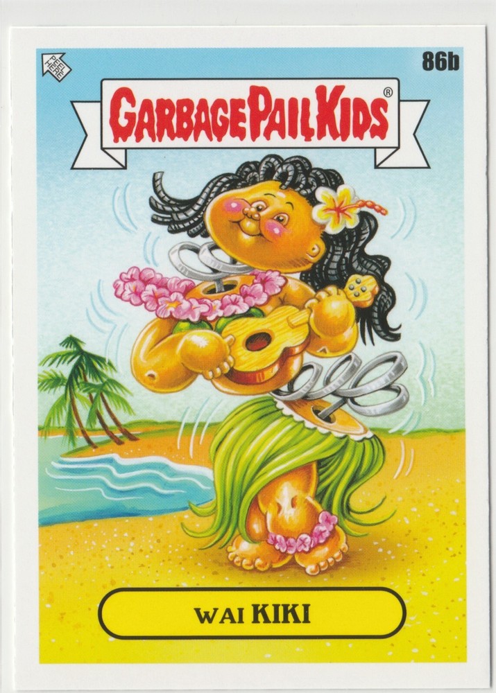 Wai Kiki #86b Garbage Pail Kids GPK 2021 Go On Vacation Card