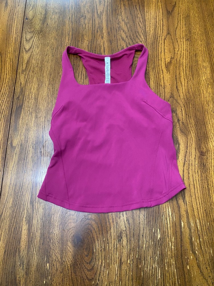 Lululemon Align Waist-Length Tank Top Size 6 Ripened Raspberry Nulu