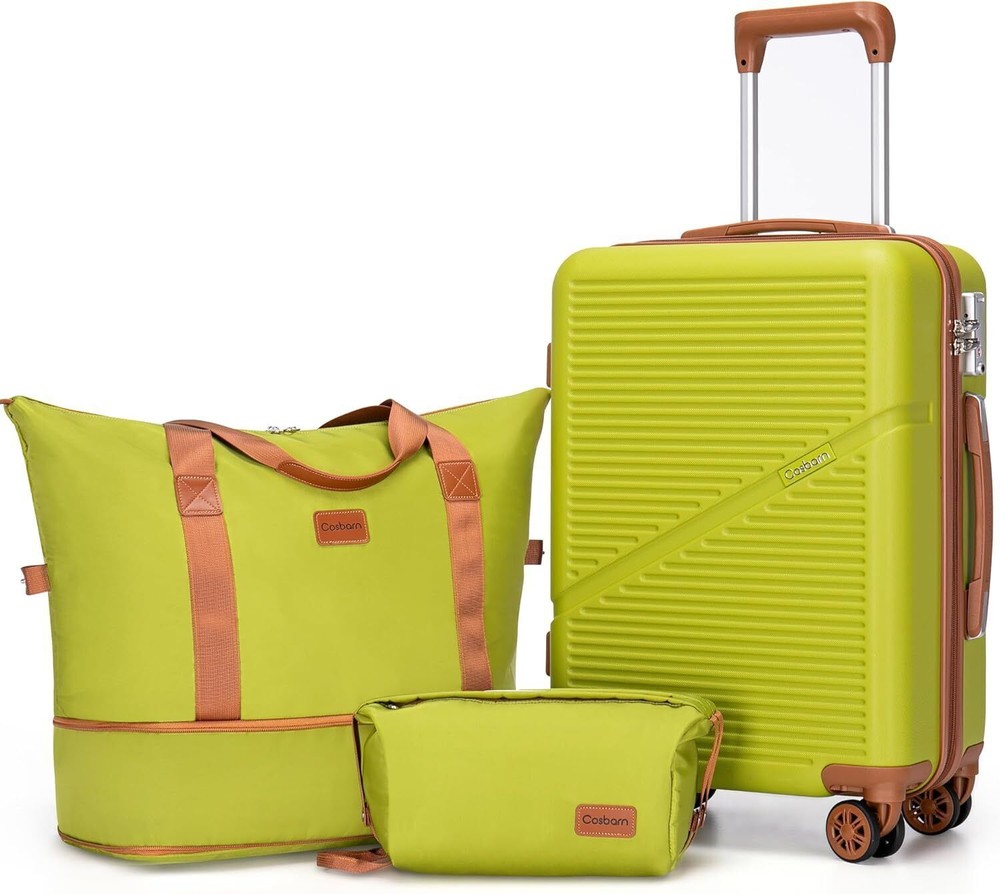 Luggage 22x14x9 Airline Approved, 20 Inch Carry on Suitcases with Wheels