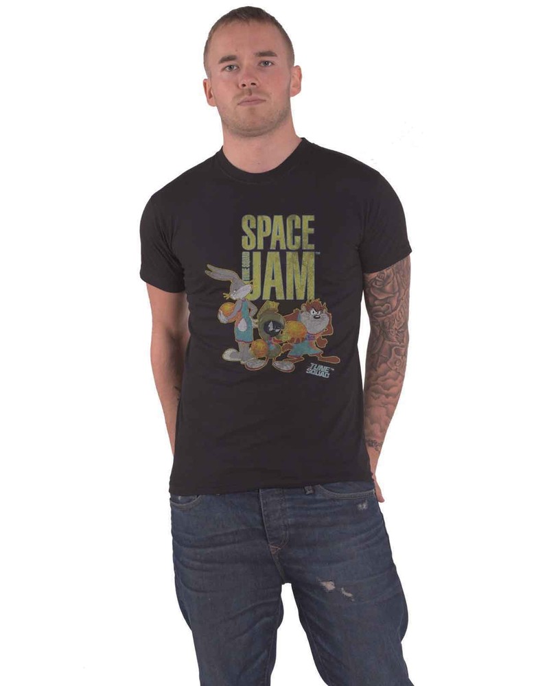 Official Space Jam Tune Squad Logo Mens Black T-Shirt