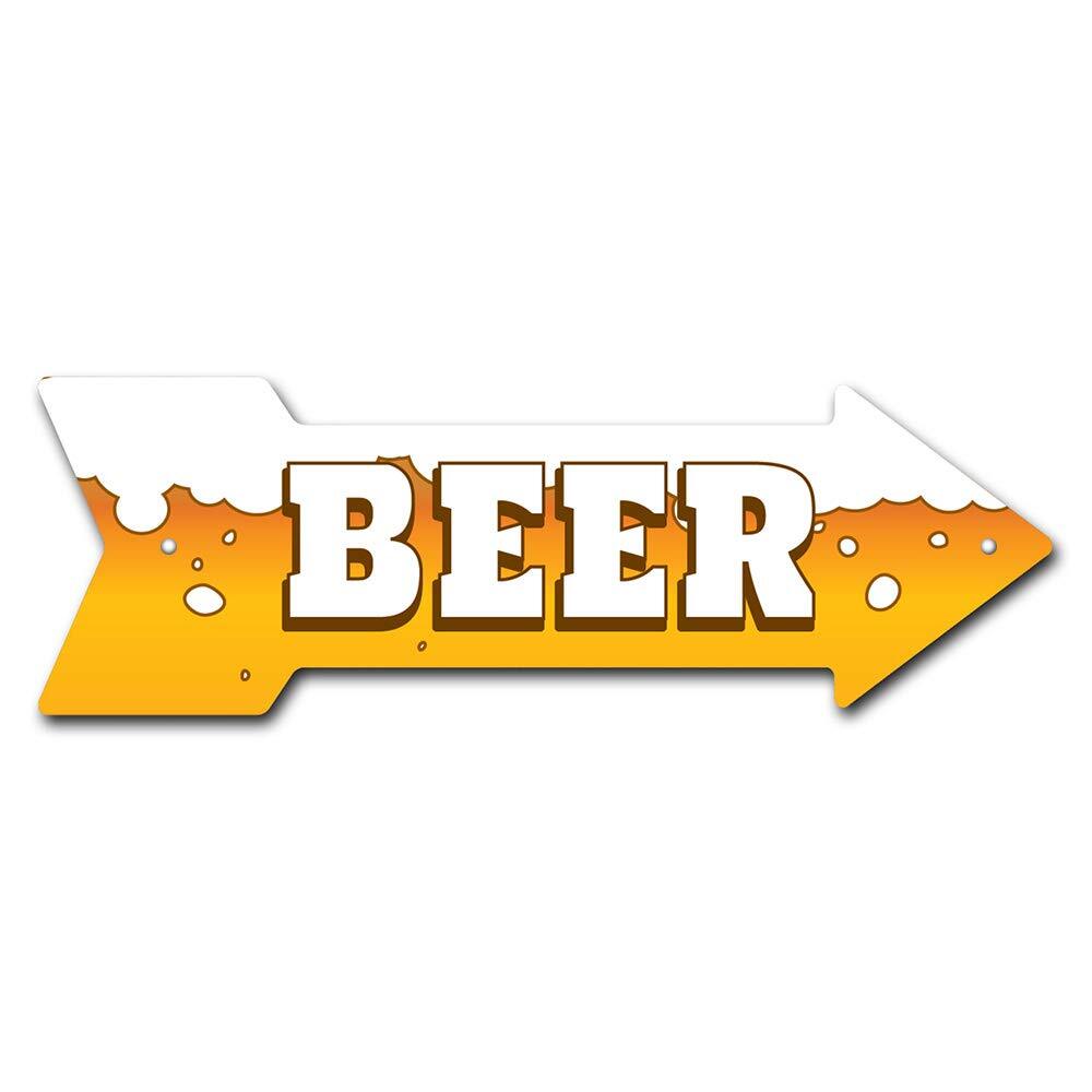 Beer Arrow Plastic Sign, 30