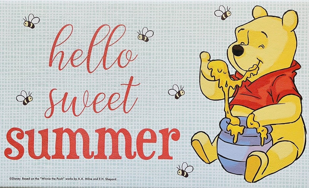 Disney Winnie The Pooh Summer-Themed Anti-Fatigue Kitchen Mat Rug 18x30 Inches