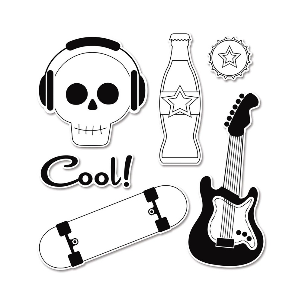 Sizzix Framelits Boys Only set #659090 Retail $29.99 Retired, 6 DIES, 6 STAMPS!