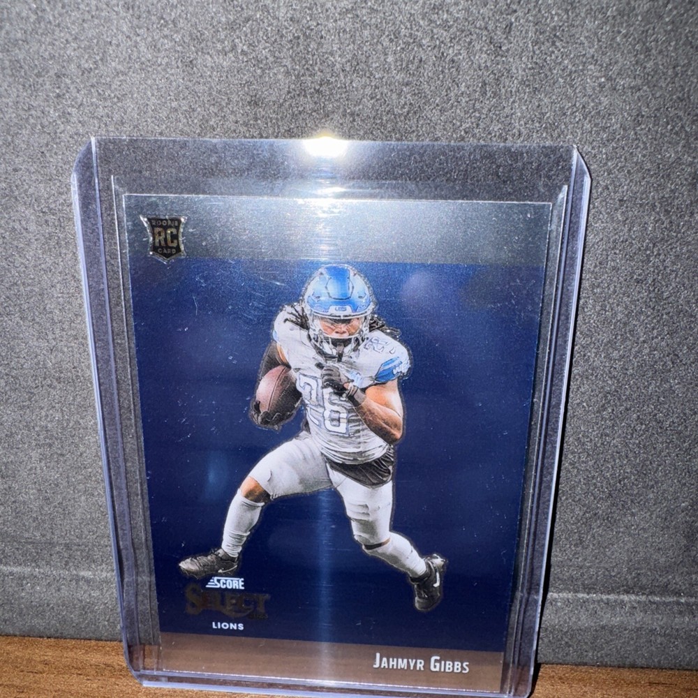 2023 Panini Select Jahmyr Gibbs Blue Throwback RC #STW-JGI Lions