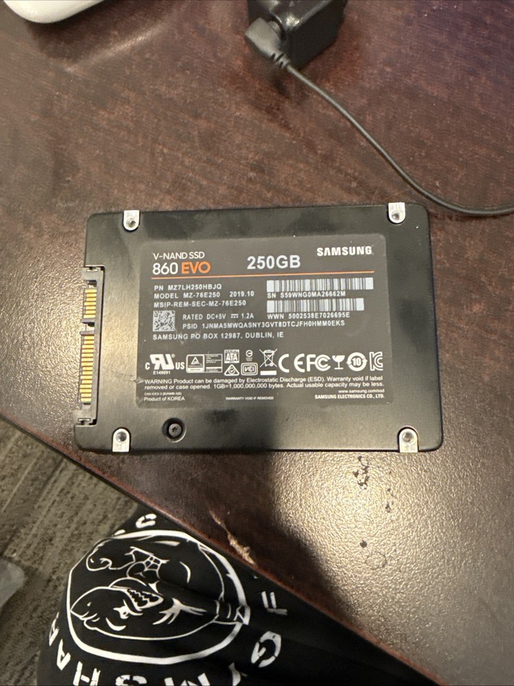 Samsung 2.5 Inch 860 EVO 250GB SATA SSD