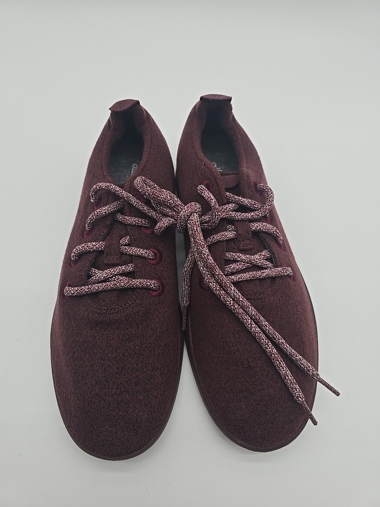Allbirds Wool Runners Mens Size 9 Burgundy Merino Comfort Running Shoes