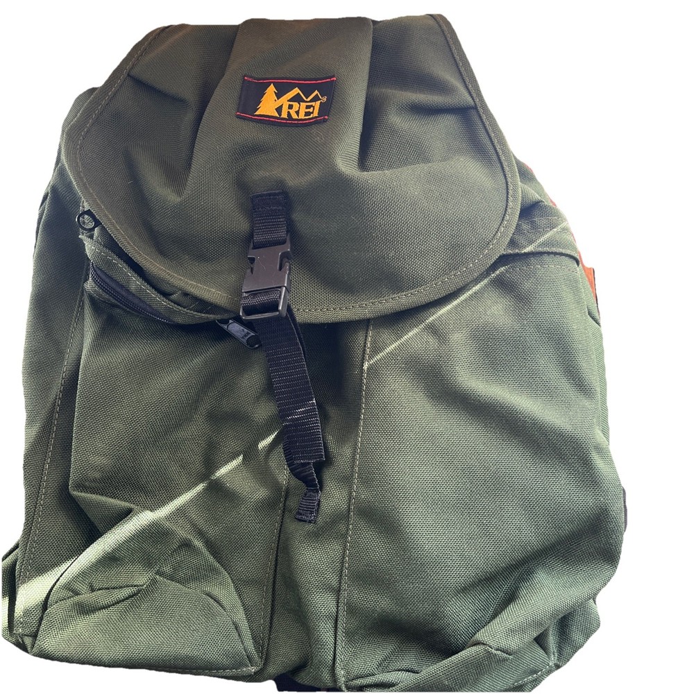Vintage 70s REI Backpack Canvas USA Vintage Heritage Outdoor Green Rucksack