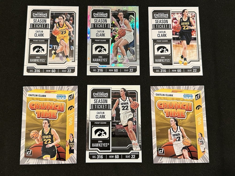 2024 Panini CC4 Season Ticket 247/299 Caitlin Clark Collection +CC3 foil +4 more