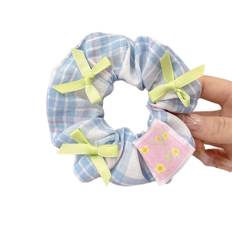 Lattice Pattern Elastic Hair Scrunchies for Girls Photography