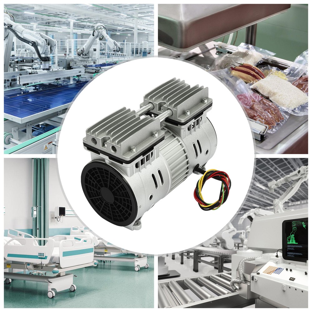 55W Oil-Free Silent Air Pump – 125L/min 4.5CFM Mute Compressor  