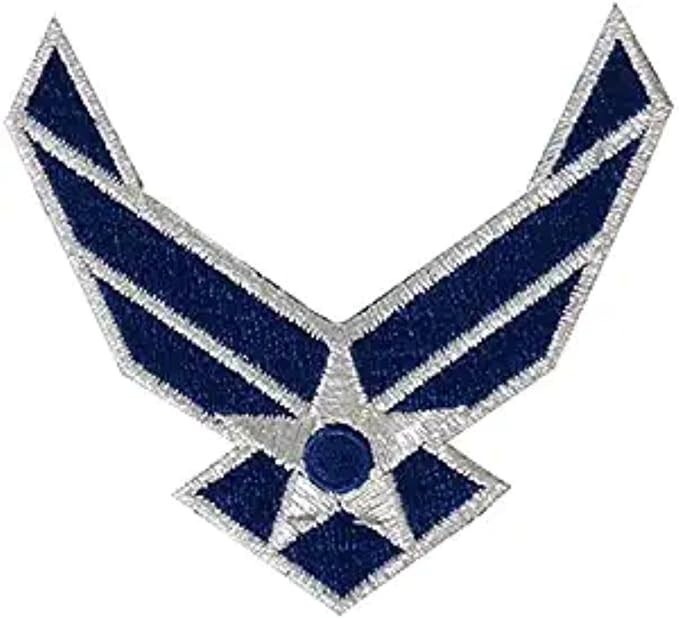 Patch Force US AIR Force Logo, Iron-On or Sew-On, Heat Sealed Backing  Patch