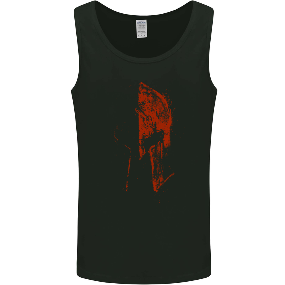 Spartan Helmet Gym MMA Bodybuilding Mens Vest Tank Top