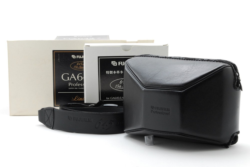 Rare Fuji GA645i Pro Leather Case Unused in Box Japan Import
