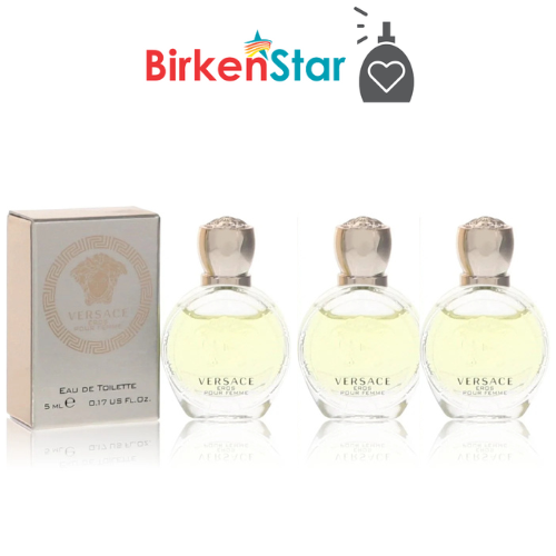 Versace Eros Perfume Mini Set - 3x 0.17 oz Travel Sprays for Women