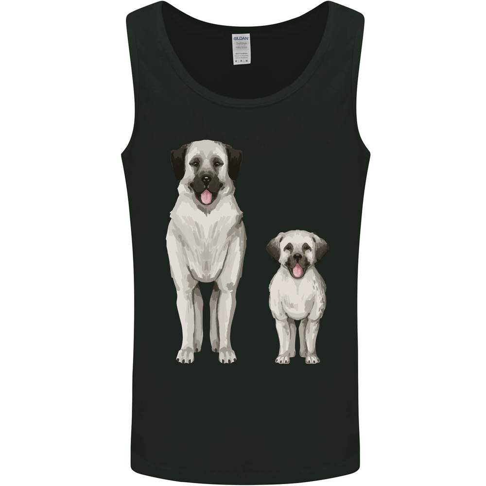 Anatolian Shepherd Dog and Puppy Mens Vest Tank Top