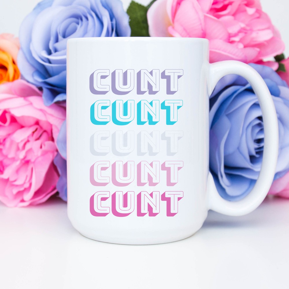 Retro Cnt Text White Ceramic Coffee Mug Tea Cup Friendly Insult Gag Gift Mug