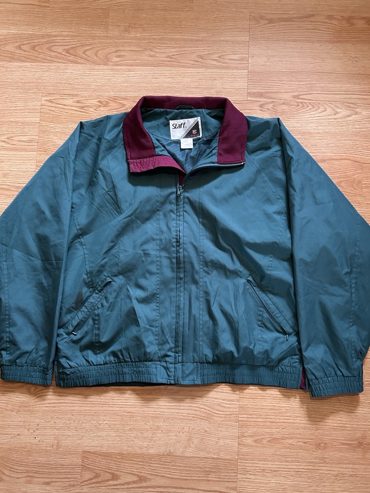 Size XL 80-90s Staff By Wilson Zip Up Windbreaker