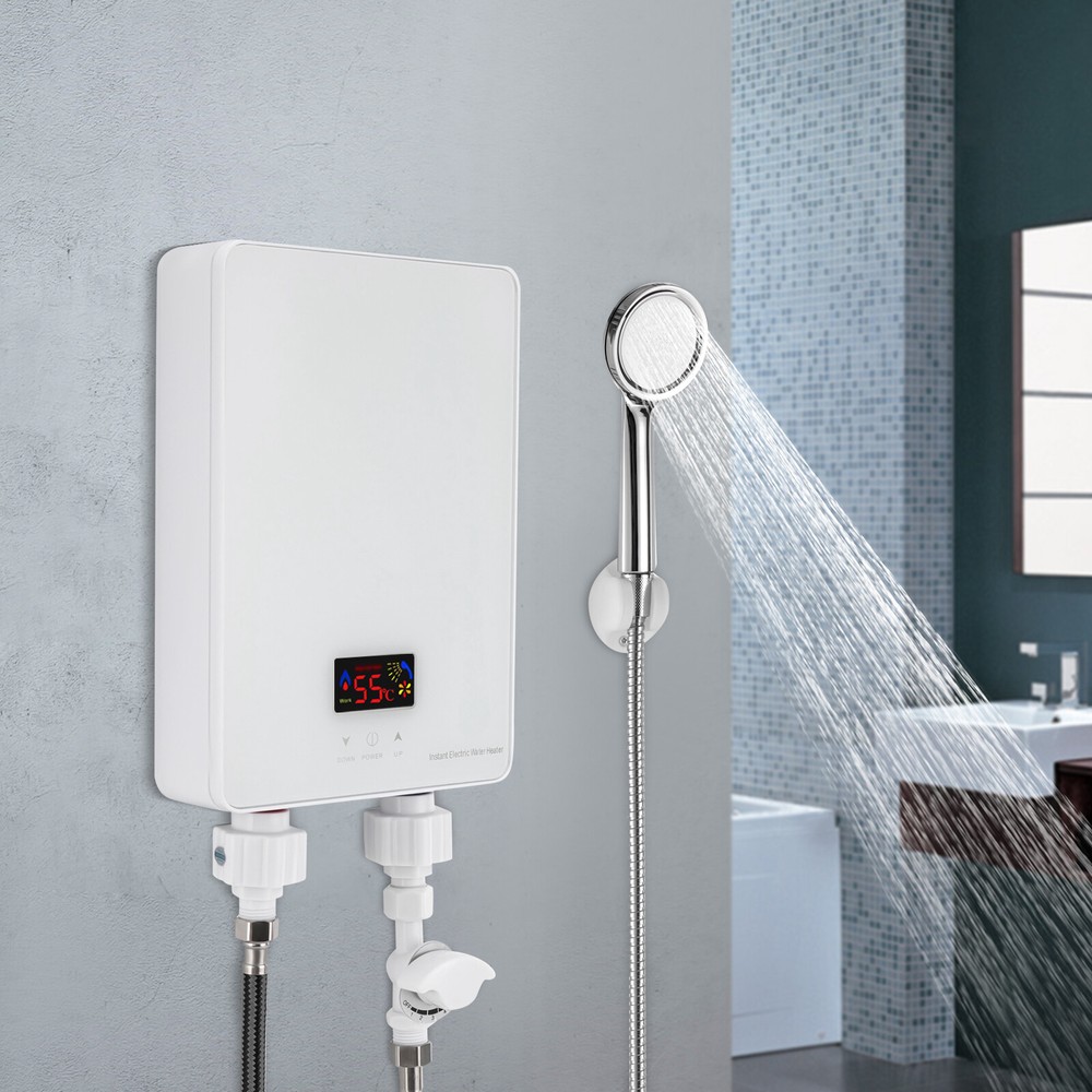 6000W Instant Hot Water Heater Electric Tankless On Demand House Shower Sink