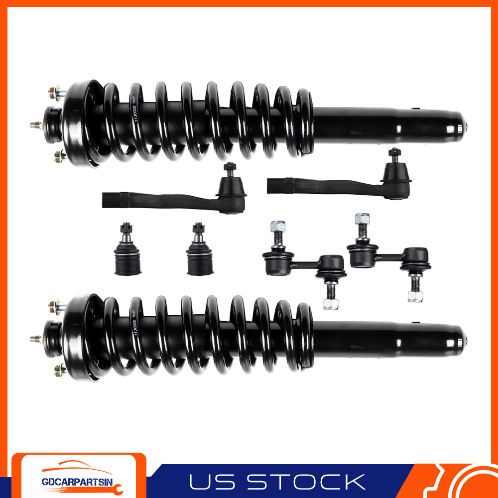 1997-2001 Honda CR-V Front Suspension Kit - Struts, Springs, Tie Rods, Ball Joints, Sway Bar