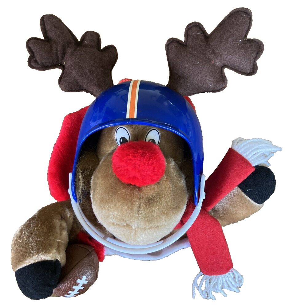 DENVER BRONCOS Plush Reindeer Football  Helmet 22