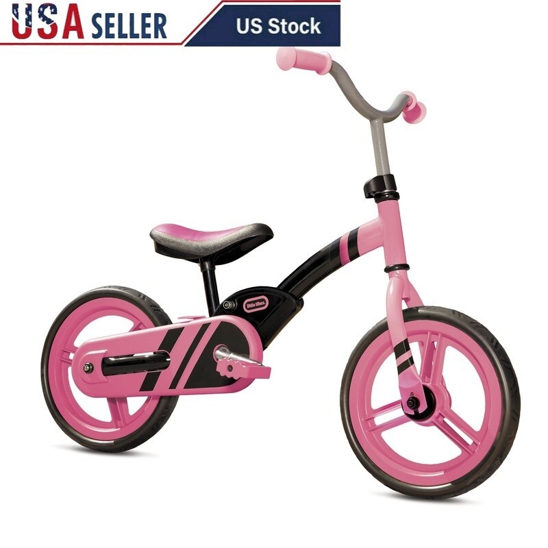 Kids Balance to Pedal Bike Folding Pedals Adjustable Seat EVA Tires Ages 2-5 New