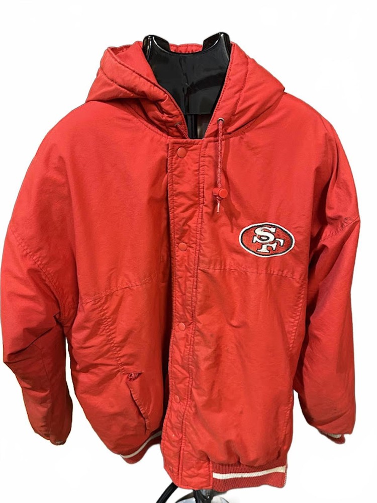 Vintage 49ers Starter Hooded Jacket L