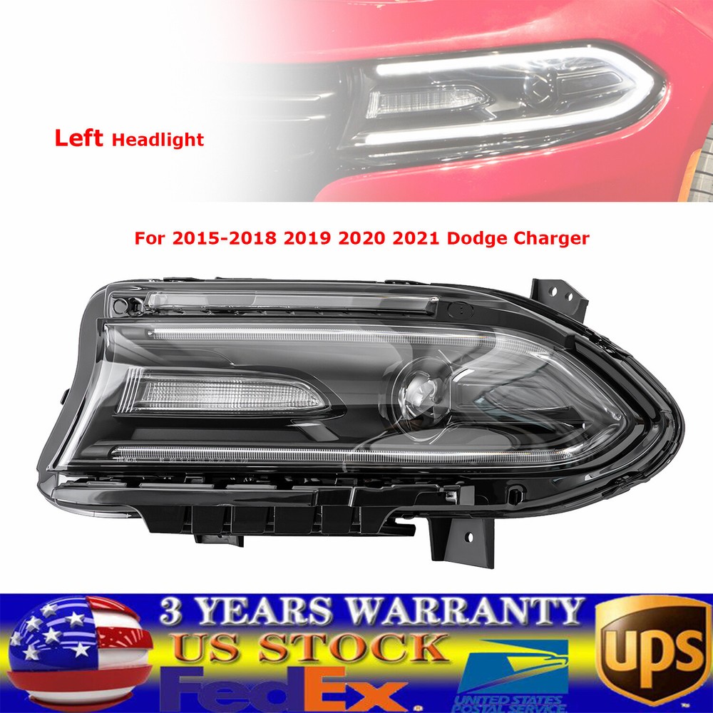 For 2015-2021 Dodge Charger HID / Xenon Headlight Headlamp Left Driver Side NEW