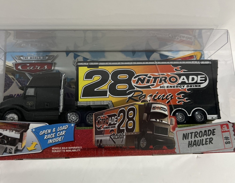 Disney Pixar Cars HAULER “NITROADE” #28 The World Of Cars Race O Rama  NIB