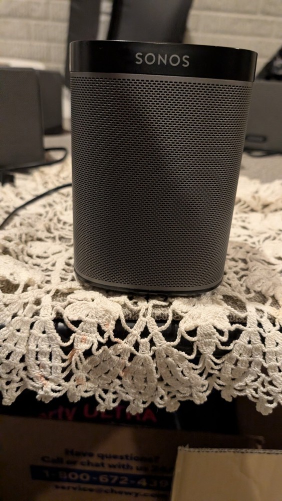 SONOS Play 1. Black. Has Been Tested. Less than One Year of Use. Sounds Great!
