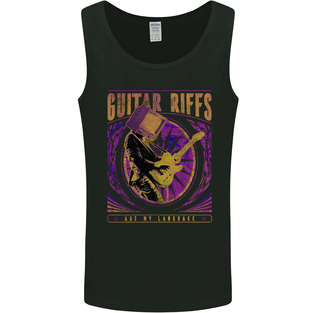Guitar Riffs are My Language Mens Vest Tank Top