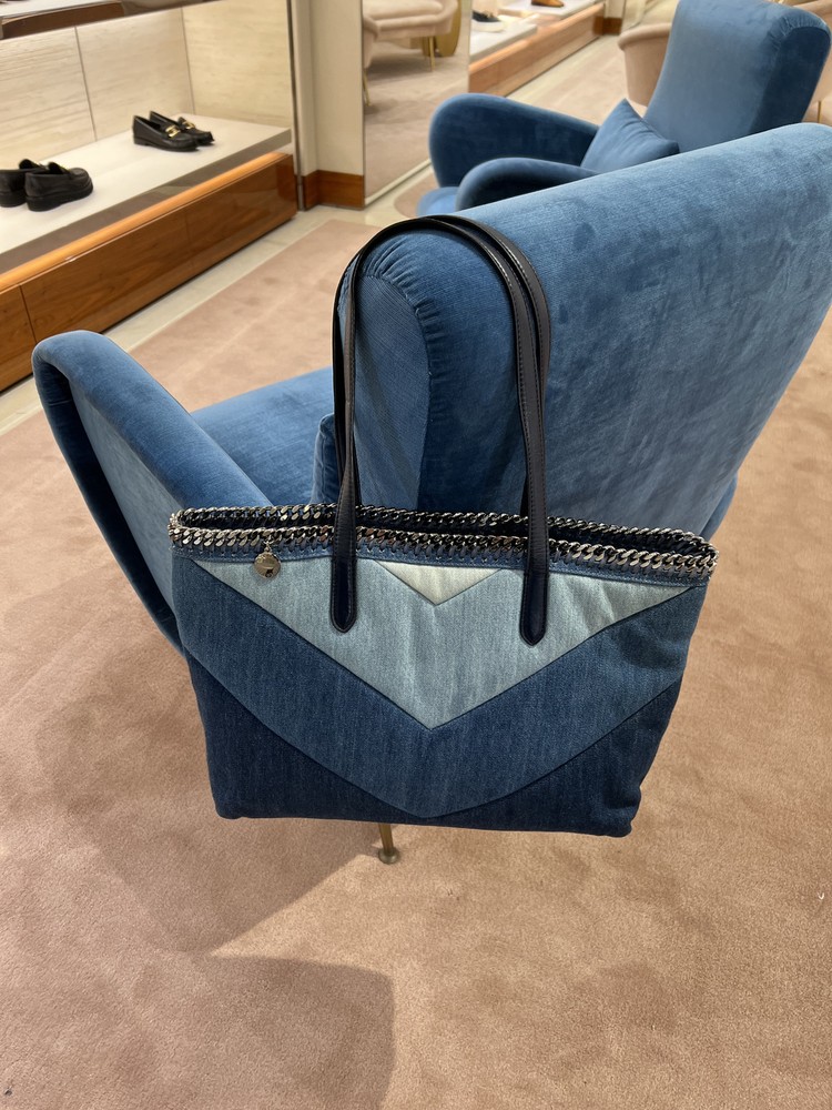 Stella McCartney - Denim Tote Handbag - size large - Blues