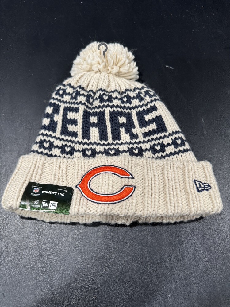 Chicago Bears Women’s Knit Team Cuffed Fleece Lined Beanie Cap - New With Tags