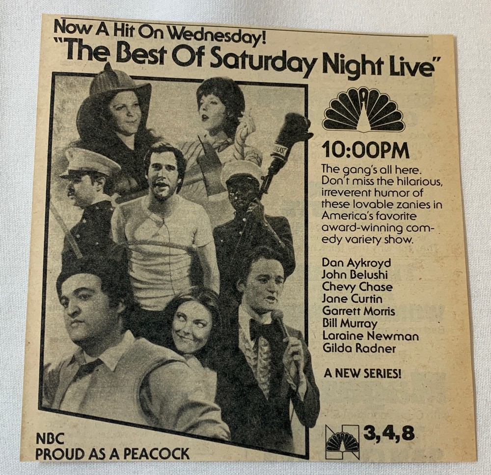 1979 NBC tv ad~ BEST OF SATURDAY NIGHT LIVE the gang's all here