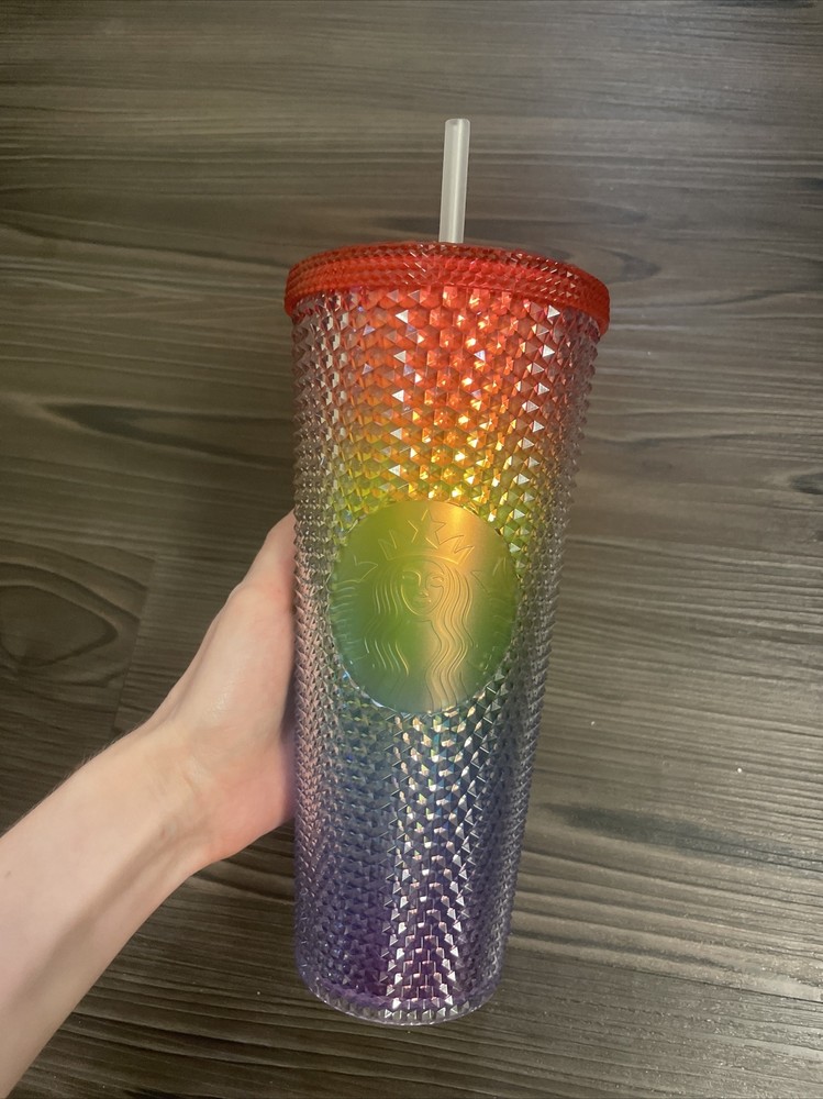 Starbucks 2021 China Valentine’s Day Rainbow Pride Bling Diamond Studded Tumbler-image