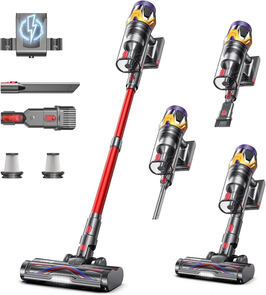 Cordless Vacuum Cleaner, Upgraded 55KPA 650W 70Mins Stick Vacuum with Hurricane