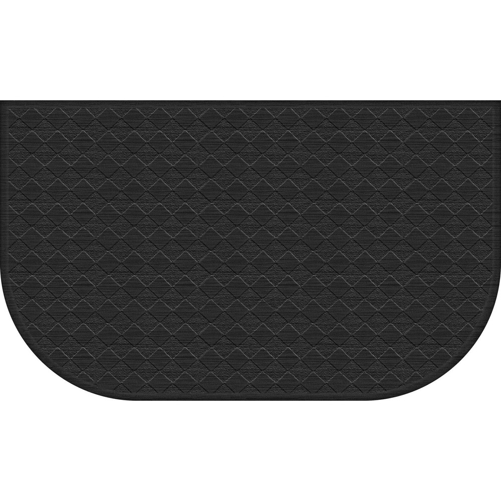 Mainstays Comfort Mate D Kitchen Mat with Non-Slip Backing Black 1.5x2.5 Feet