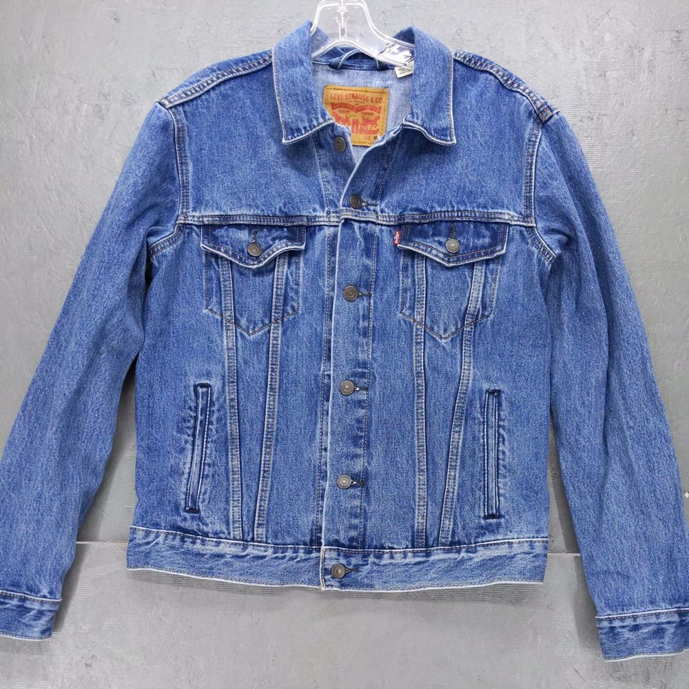 Levi's Classic Denim Trucker Jacket Medium Blue Vintage Style Medium M