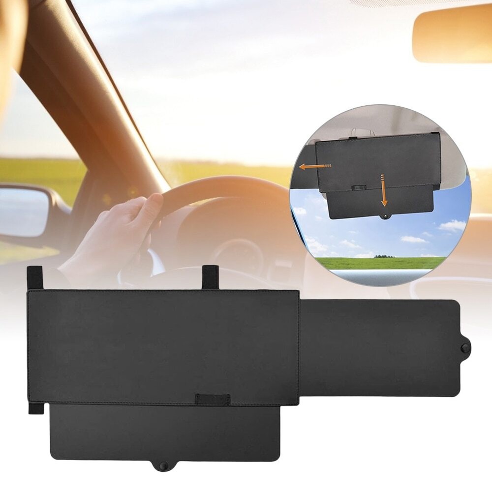 Durable Anti-Glare Car Sun Visor Extender for Windshield Shockproof Protection