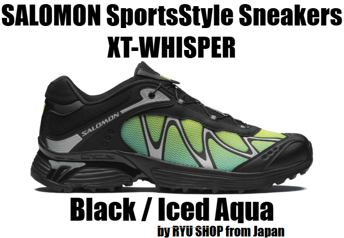 SALOMON SportsStyle Sneakers XT-WHISPER L47761600 Black / Iced Aqua / Ftw Silver