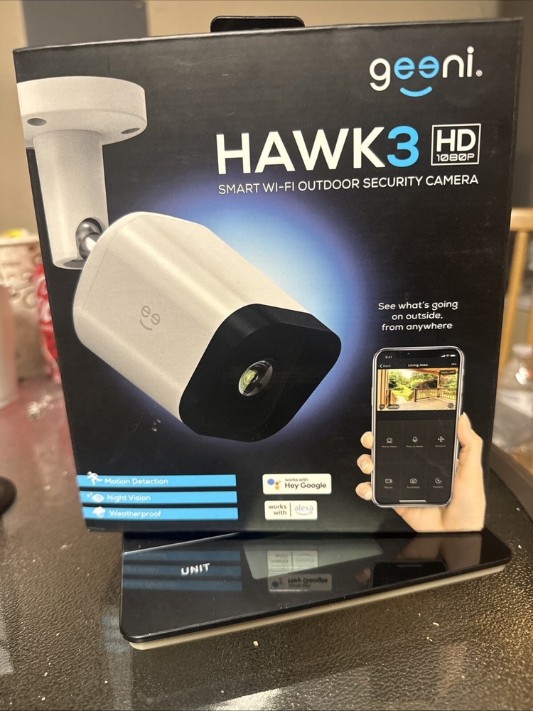 Geeni Hawk 3 HD 1080p Outdoor WiFi Security Camera IP66 Weatherproof
