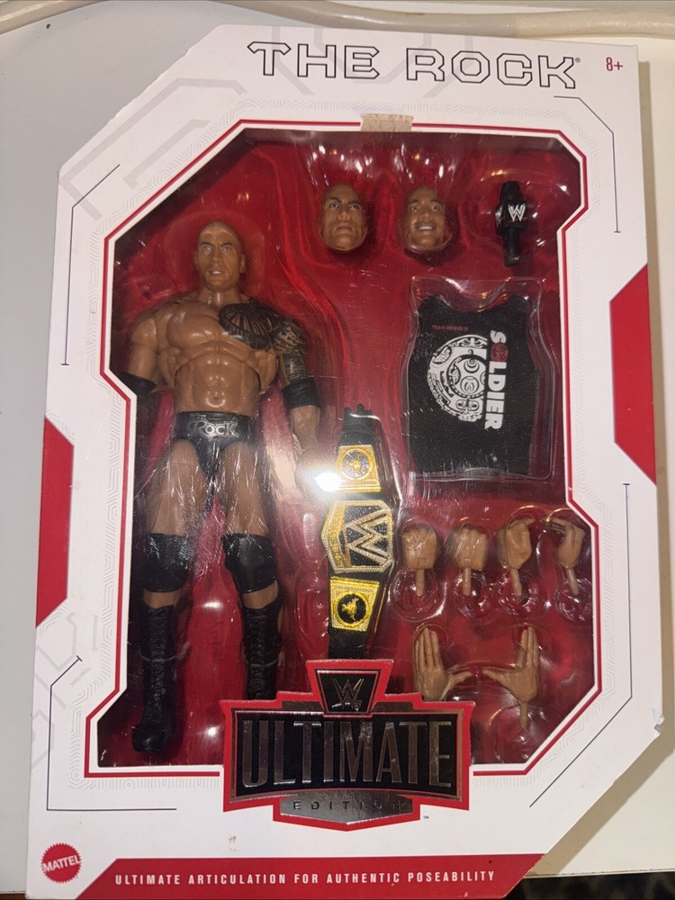 Mattel WWE Ultimate Edition The Rock Final Boss Series 10 Action Figure