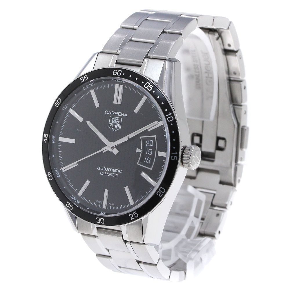 TAG Heuer Carrera Caliber 5 Automatic Men's Watch 39mm Black Dial WV211M