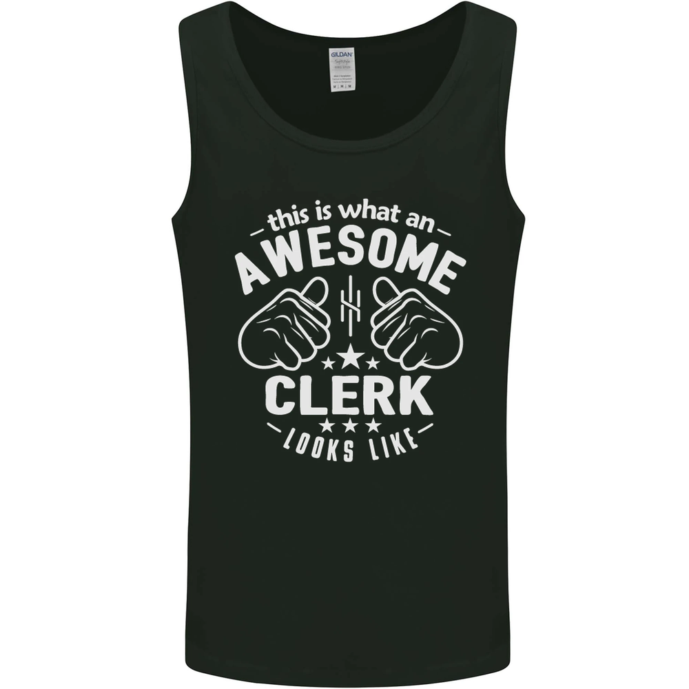 Awesome Clerk Design Mens Vest Tank Top