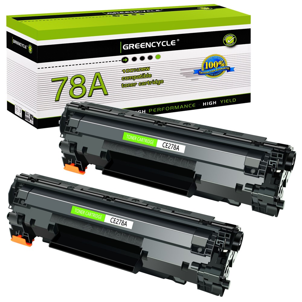 2pk CE278A 278 Toner compatible with HP LaserJet M1536 MFP M1536dnf GREENCYCLE