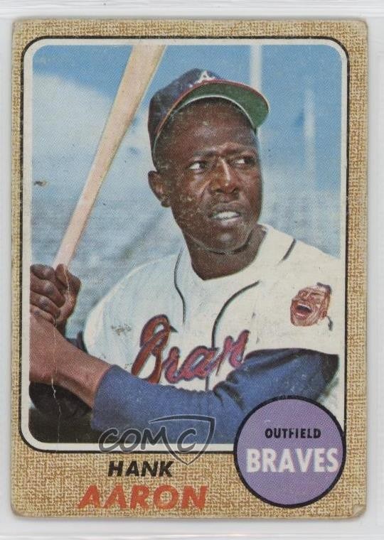 1968 Topps Hank Aaron #110 HOF